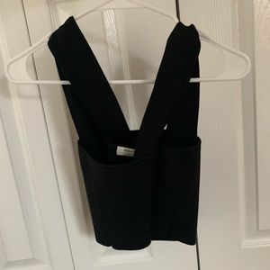 Aritzia Babaton stretchy knit crop tank size M — cross back